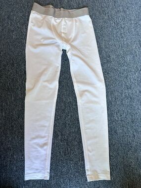 all in motion White Leggings with Gray Waistband